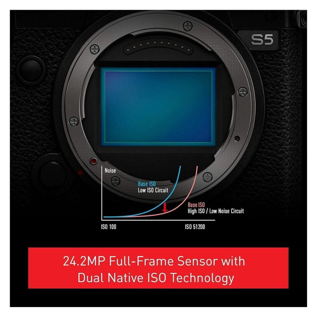 Panasonic LUMIX S5 Full-Frame Mirrorless Camera with 20-60mm Lens (Certified Refurbished)