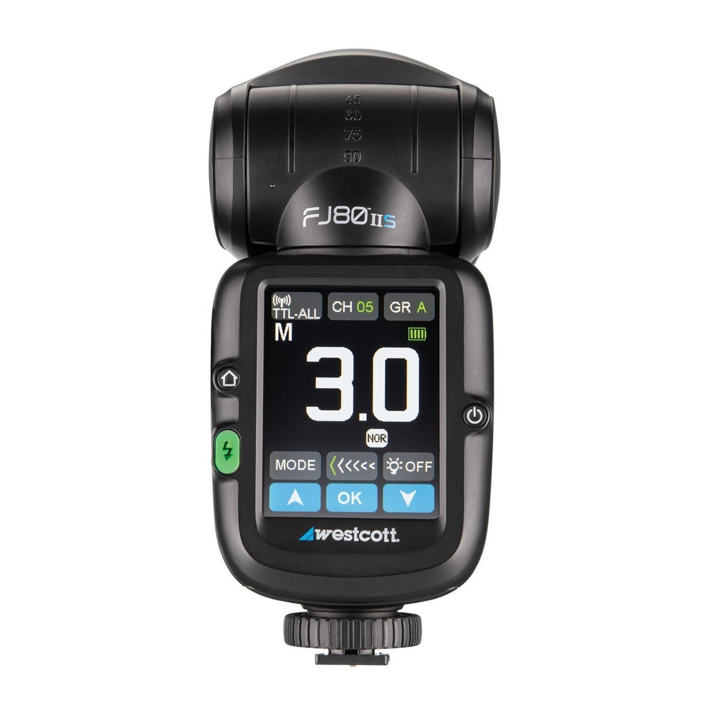 Westcott FJ80 II S Touchscreen 80Ws Speedlight with Sony Camera Mount, and Lithium Battery Bundle
