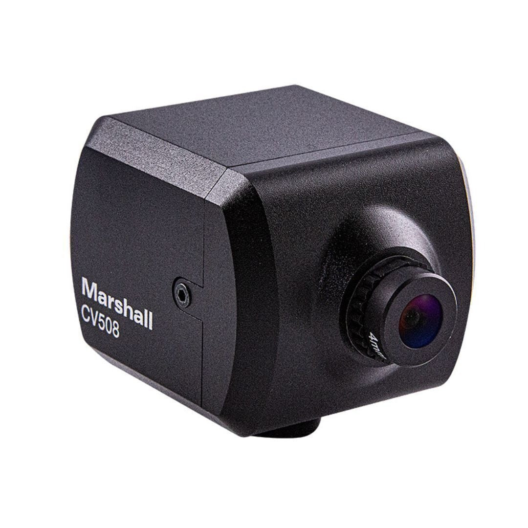 Marshall CV508 Micro POV Camera with Sony 6.46mm Solid-State Image Sensors (HDMI and 3GSDI, Black)