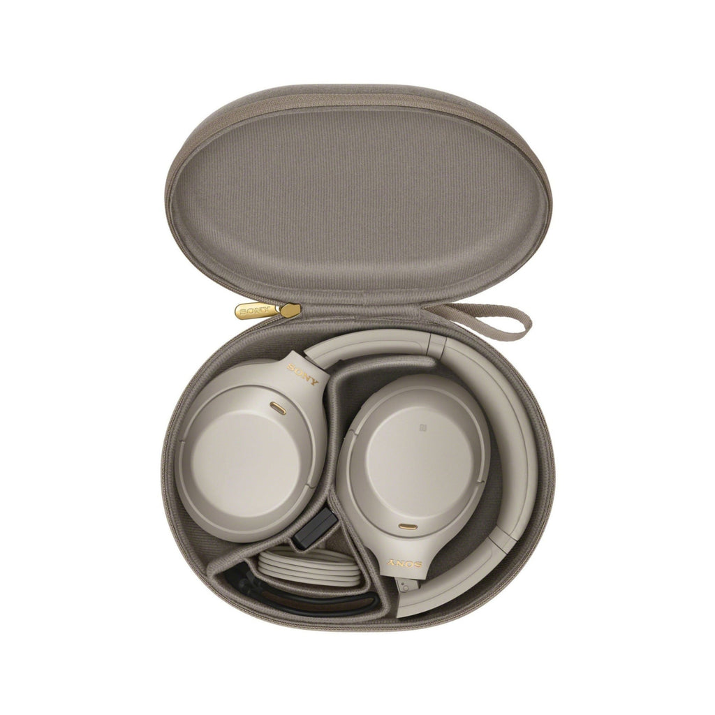 Sony WH-1000XM4 Wireless Headphones (Silver) with Oclip Clamp-On Light Bundle