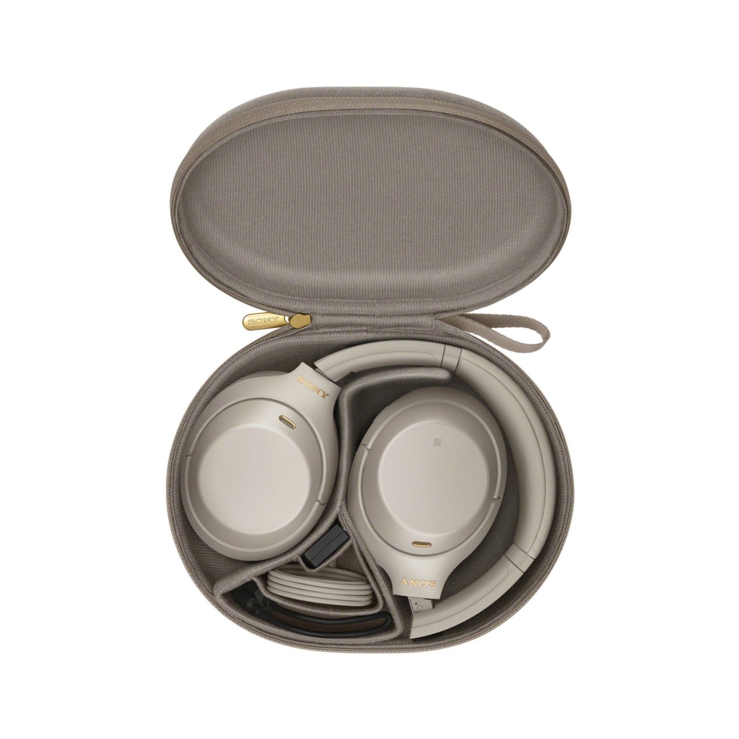 Sony WH-1000XM4 Wireless Headphones (Silver) with Oclip Clamp-On Light Bundle