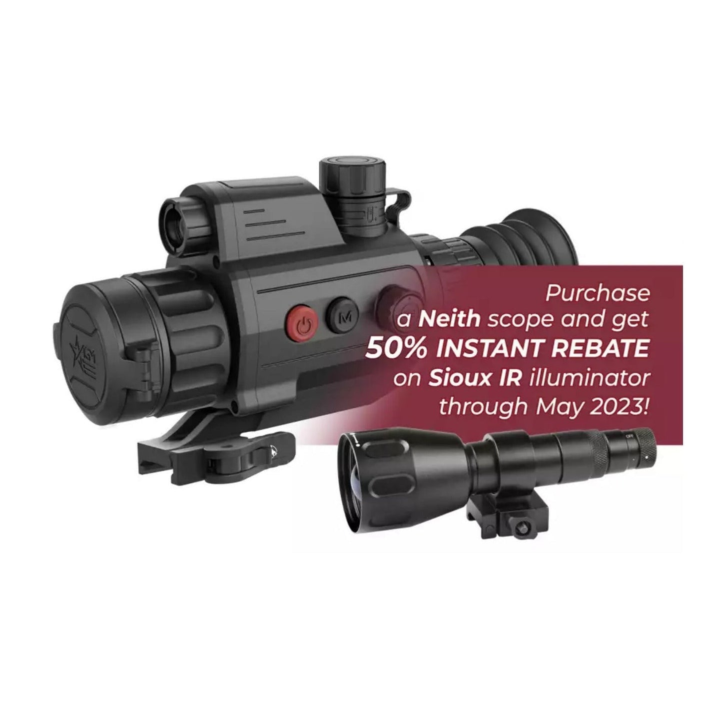 AGM Global Vision Neith DS32 4MP 2560x1440 Digital Rifle Scope with 64 GB Memory