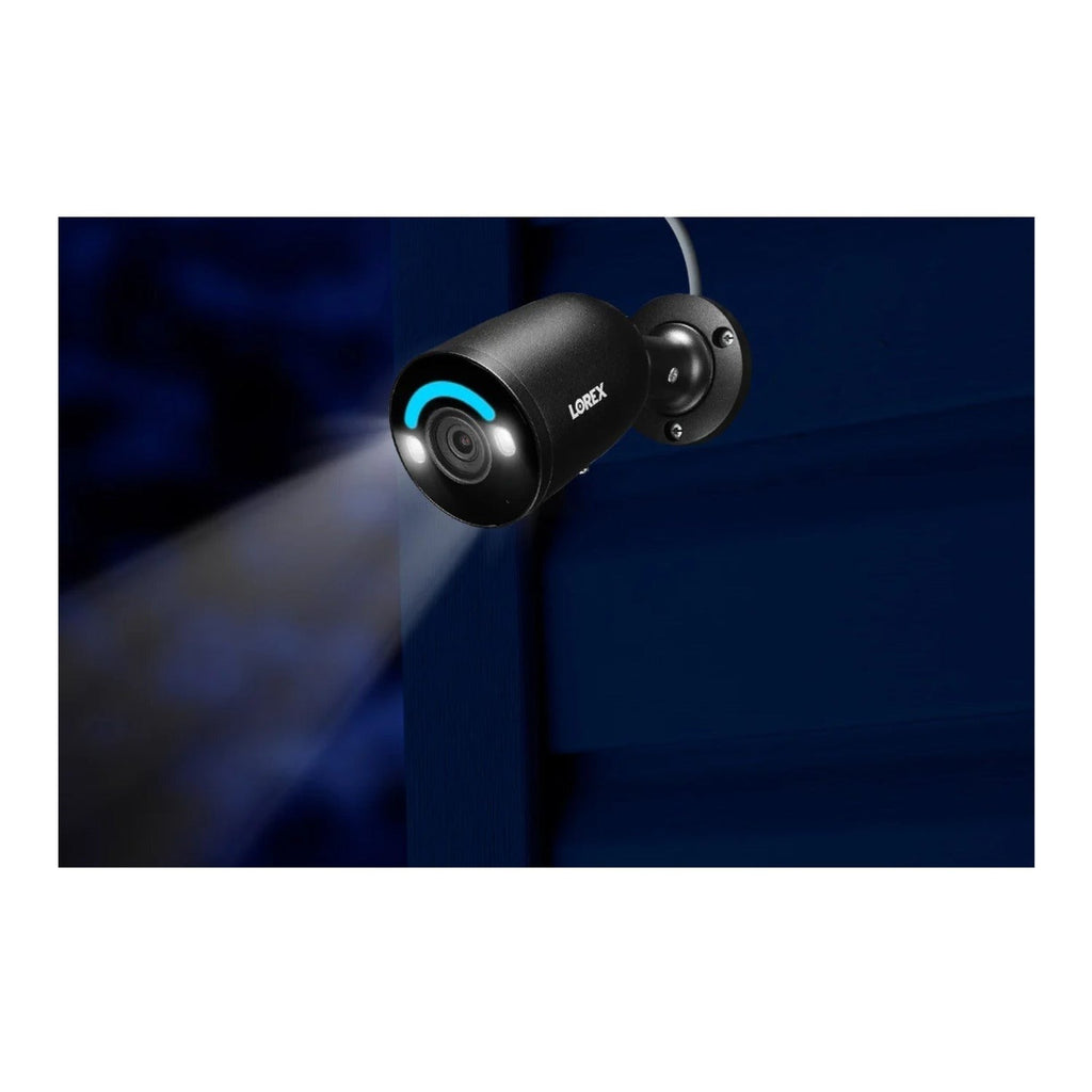 Lorex 4K 16 Camera Capable (8 Wired + 8 Wi-Fi) 2TB Wired NVR System with 4 Bullet Cameras