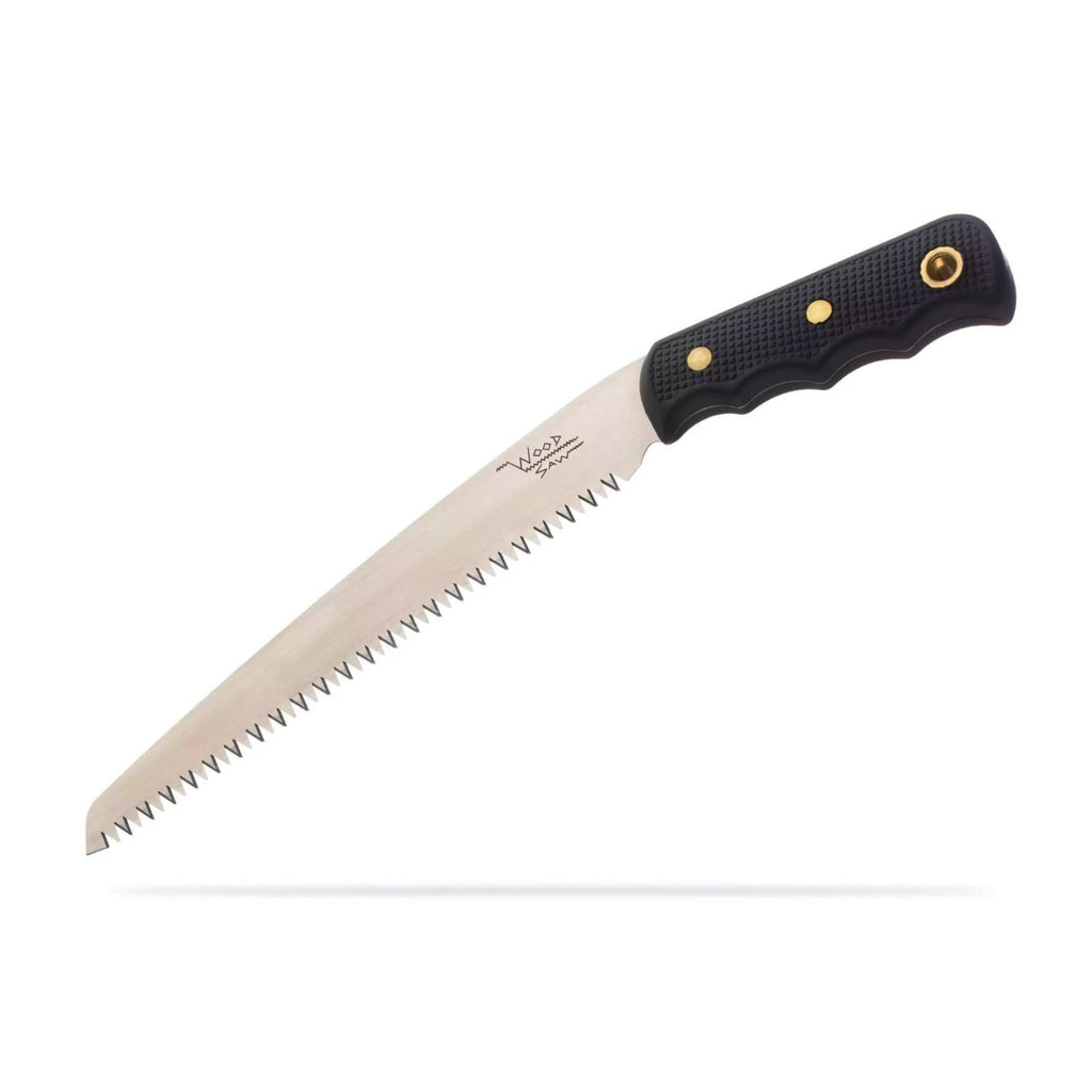 Knives of Alaska 13-Inch Wood Saw with Leather Sheath (Black)