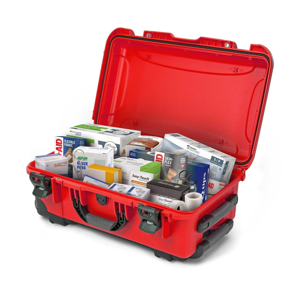NANUK 935 Wheeled Waterproof First Aid Box - IP67 Rated (Empty, Red)