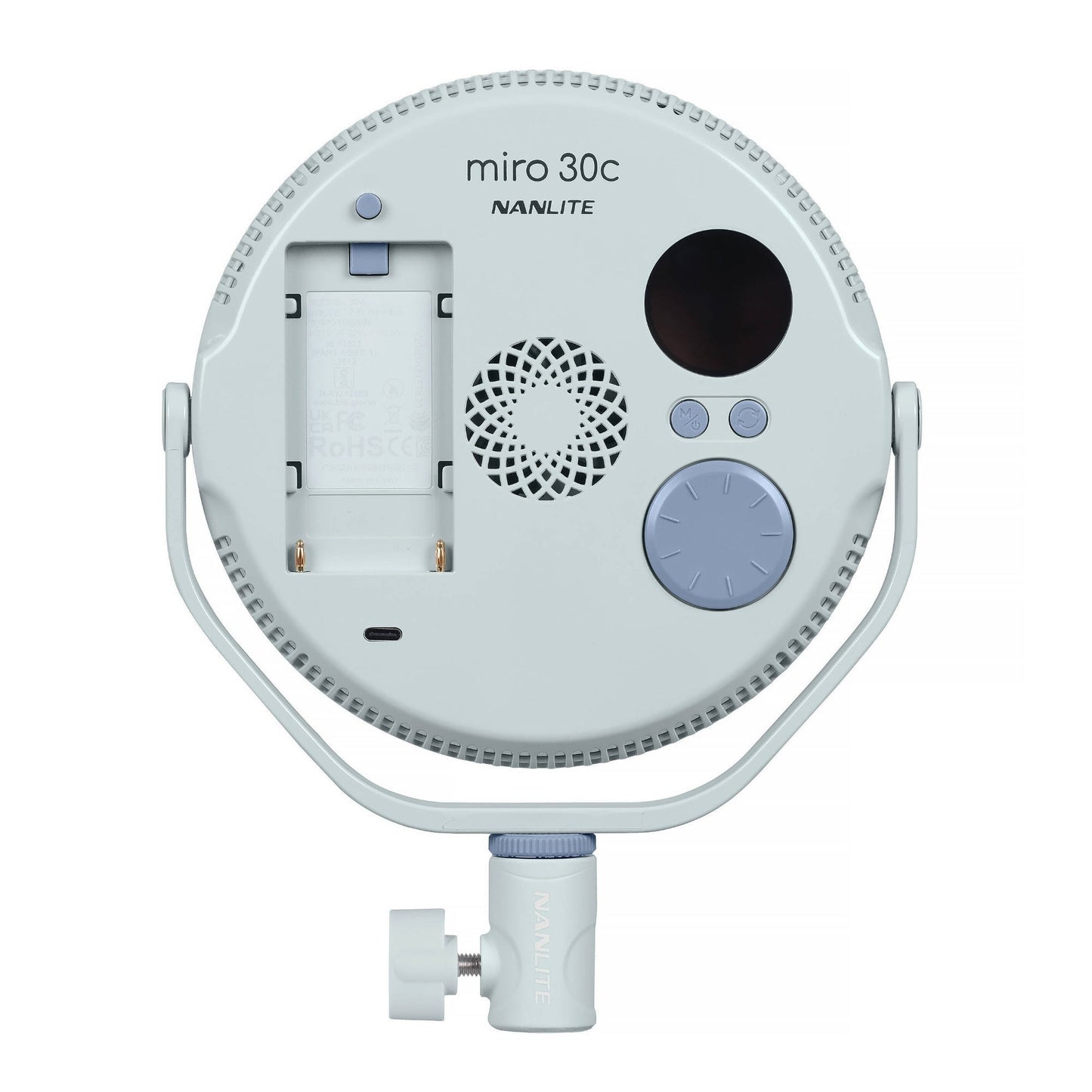 Nanlite miro 30C LED Full-Color Round Panel Light (Mint Blue)