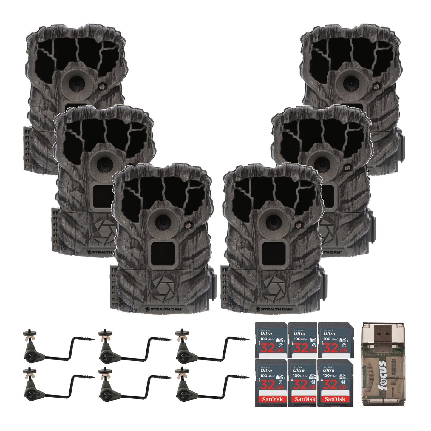 Stealth Cam Browtine 14MP Camera (6-Pack) Bundle