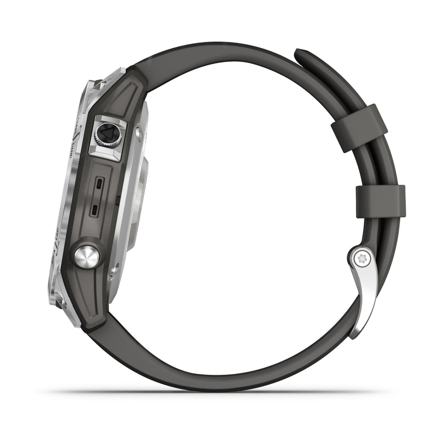 Garmin Fenix 7 Multisport GPS Watch with Graphite Band (Standard Edition Silver)