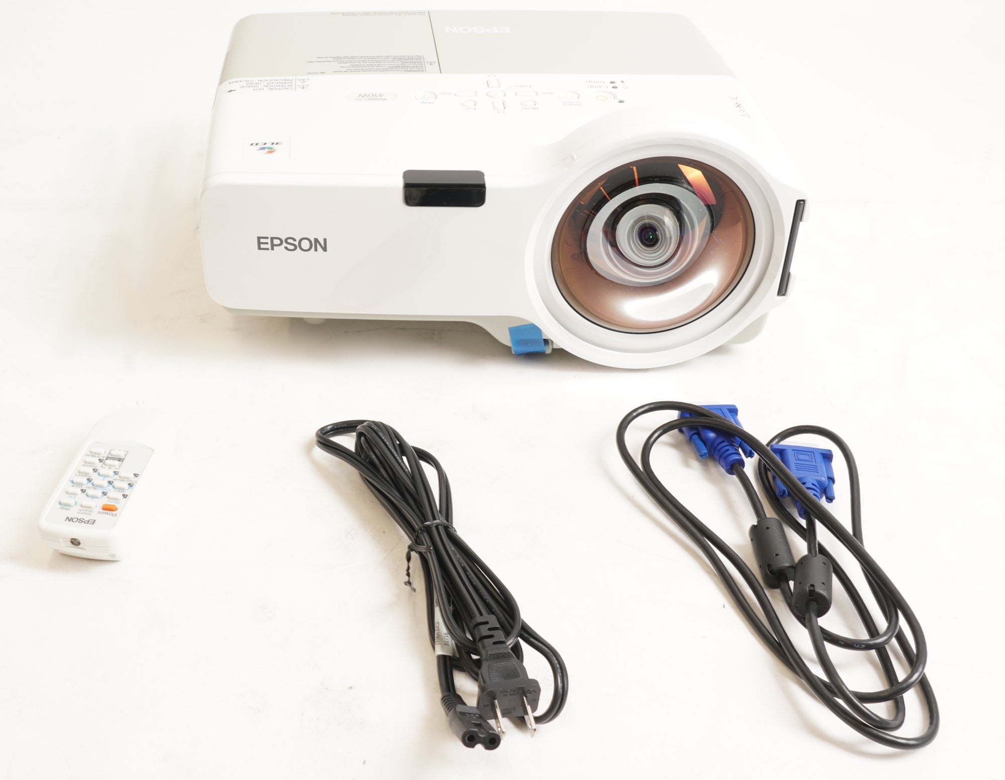Epson PowerLite 410W 2000 Lumens Multimedia Wide Screen Projector (Renewed) (Used)