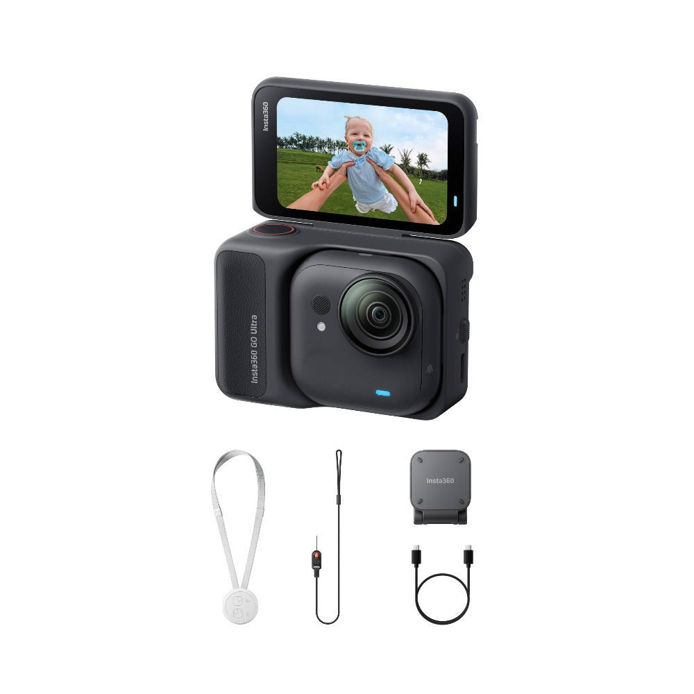 Insta360 GO Ultra Standard Bundle 50MP Action Camera with Action Pod (Black)