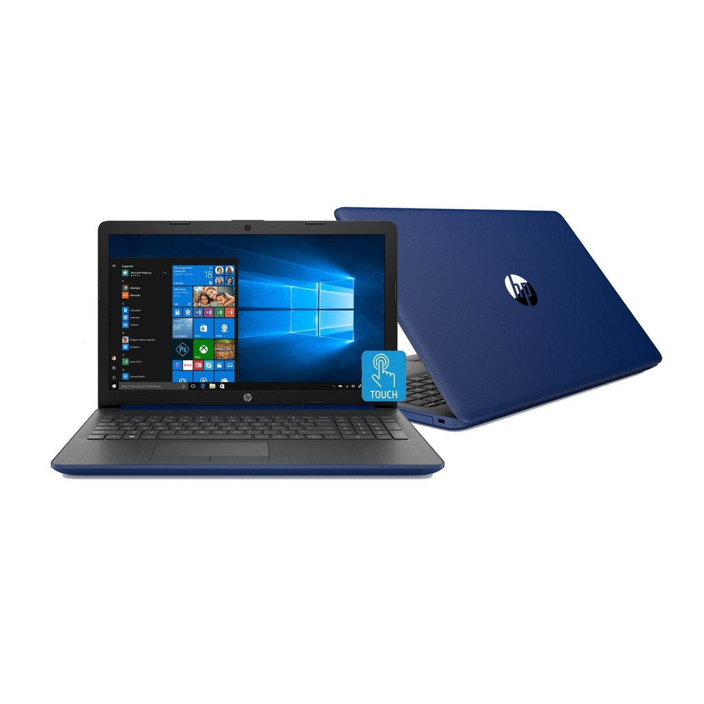 HP Laptop 15, 15.6" HD Touch, AMD Ryzen 5 Pro 3500U, 12GB RAM, 1TB HDD, Microsoft 365 Personal 1-Year (Lumiere Blue) (Certified Refurbished)