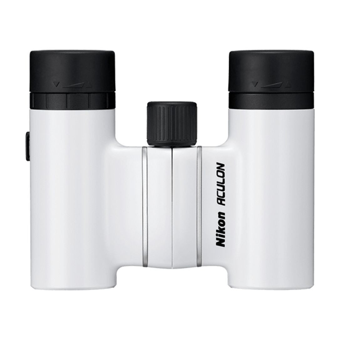 Nikon ACULON T02 8x21 Binoculars, Turn-and-Slide Eyecups (White) (Certified Refurbished)