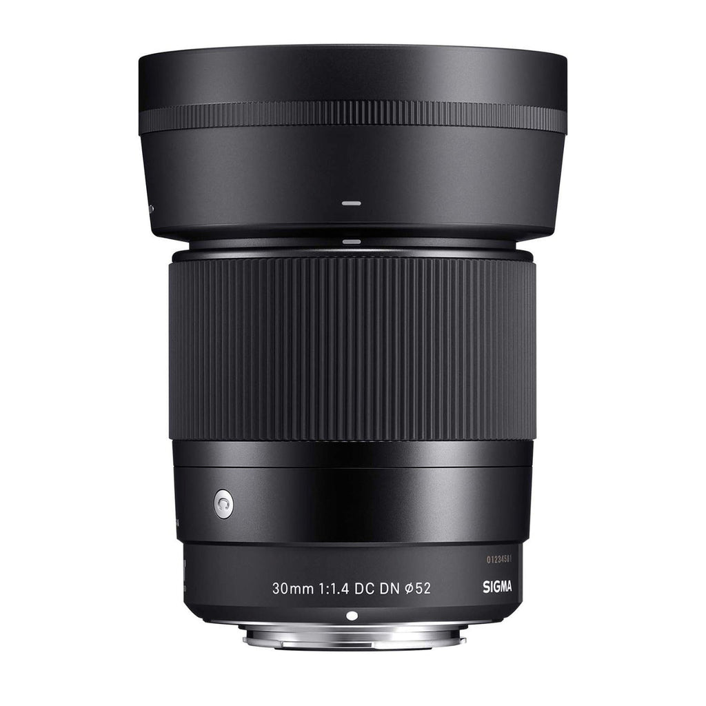 Sigma 30mm f/1.4 Contemporary DC DN Prime Lens for Sony E with 64GB Card Bundle