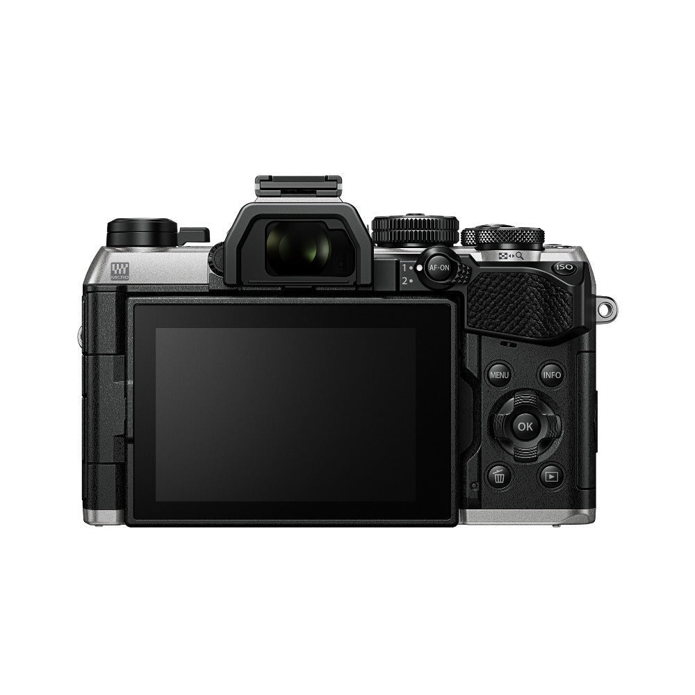 OM SYSTEM OM-5 Mark II Mirrorless Camera (Silver) & 40-150mm f/4 PRO Lens Bundle