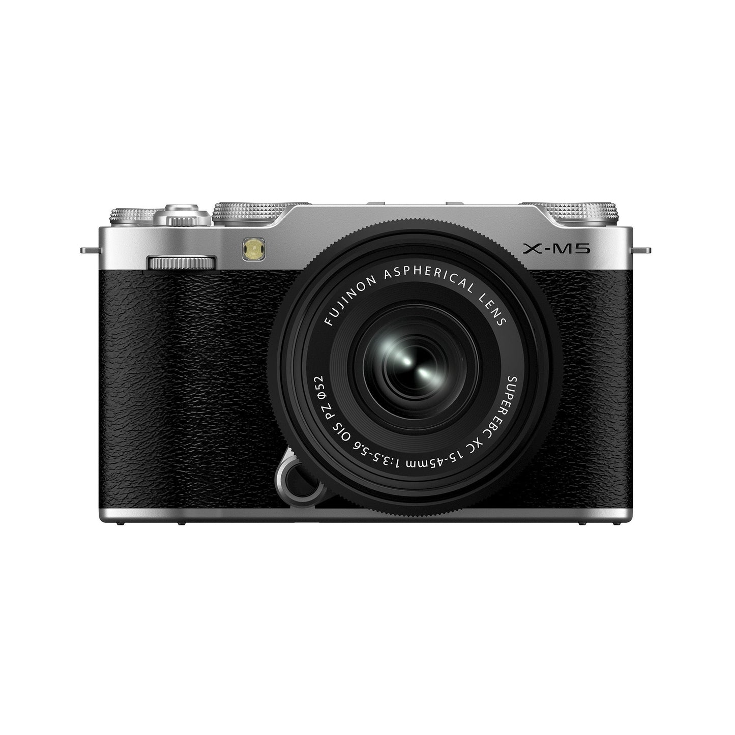 Fujifilm X-M5 Mirrorless Digital Camera with XC15-45mm F3.5-5.6 OIS PZ Lens and LCD Display (Silver)