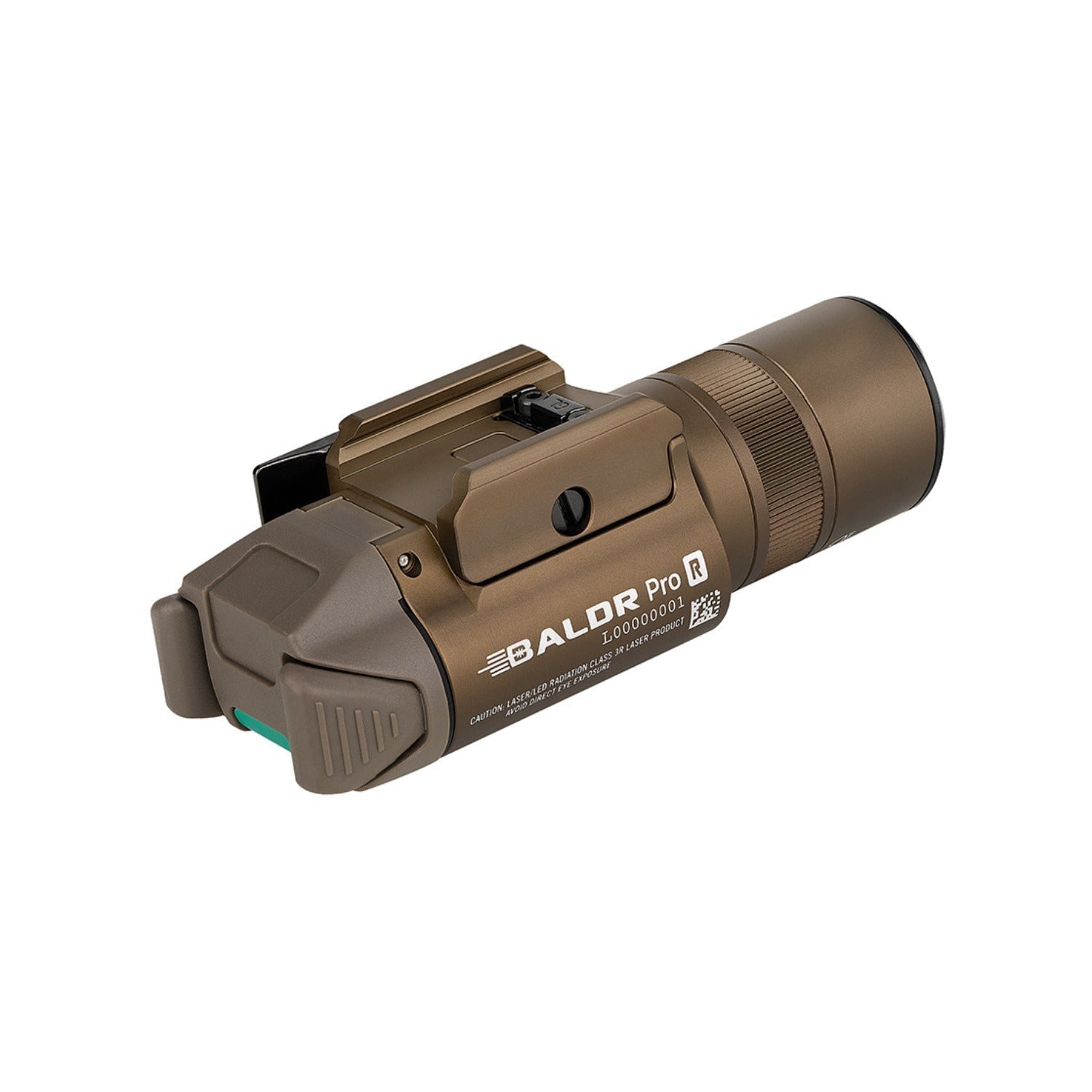 OLIGHT Baldr Pro R Rechargeable Tactical Light with Green Laser (Desert Tan)