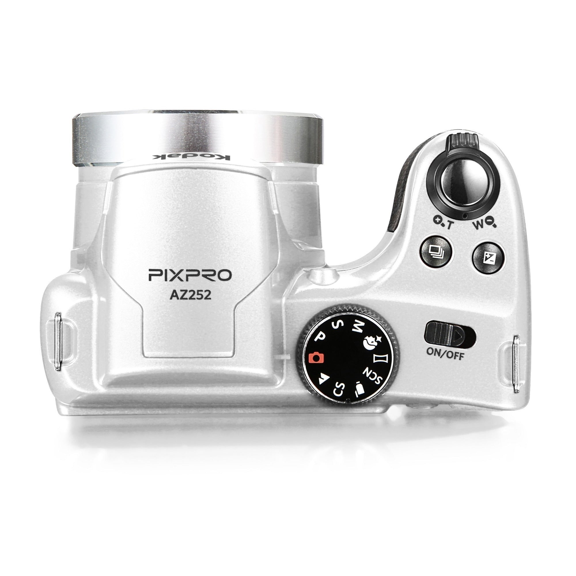 Kodak PIXPRO AZ252 16MP Digital Camera (White) with 32GB SD Card and Case Bundle