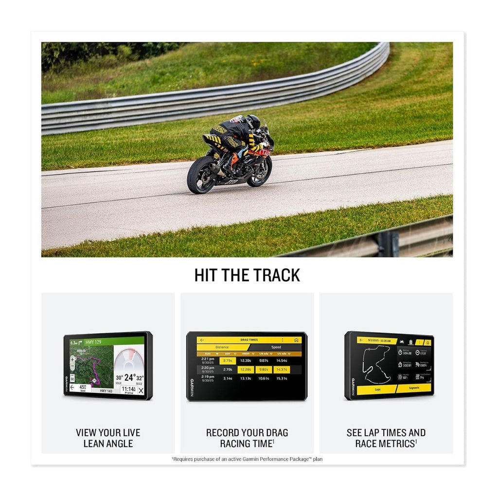 Garmin zmo XT3 4.7 Inch Motorcycle GPS Navigator with 128GB Card & Case Bundle