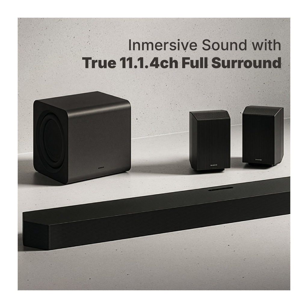 Samsung HWQ990HZC 11.1.4ch System with Soundbar, Subwoofer and Speakers (Black)