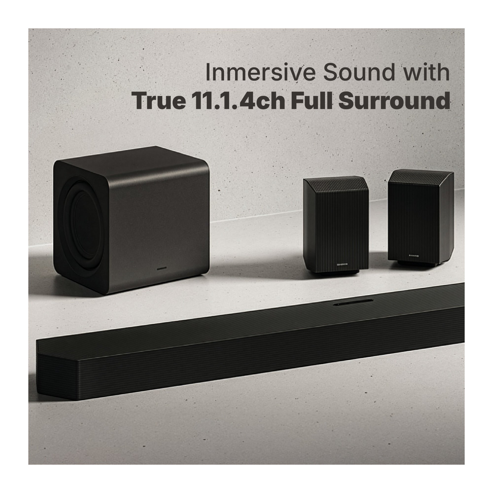 Samsung HWQ990HZC 11.1.4ch System with Soundbar, Subwoofer and Speakers (Black)