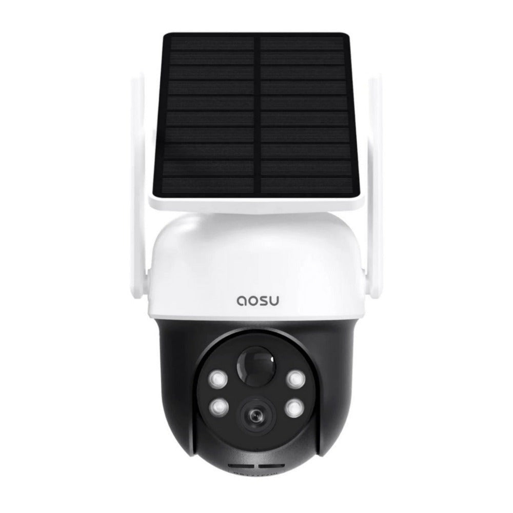 AOSU SolarCam D1 Classic 2K Wireless Camera Black and White Camera (2 Pack)