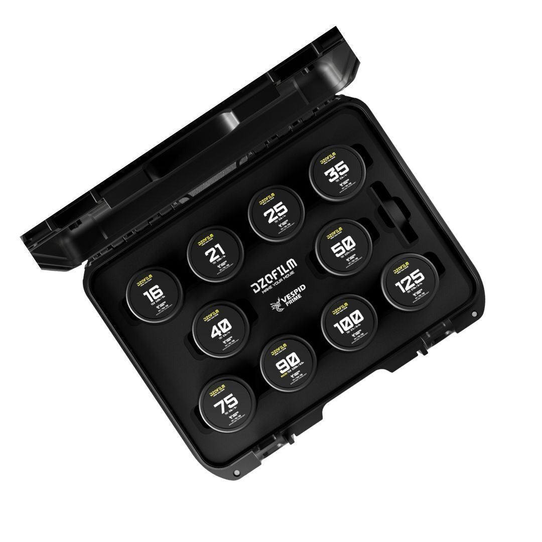 DZOFilm VESPID Prime Cine 10-Lens Kit with 270 Degrees Focus Rotation (PL and EF Mounts)