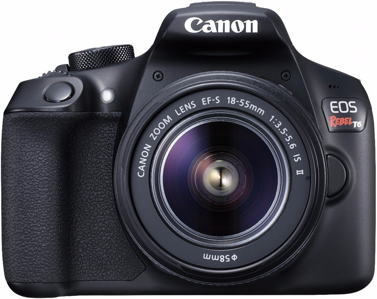 Canon EOS Rebel T6 DSLR Camera with 18-55mm and 75-300mm Lenses and Bag Bundle