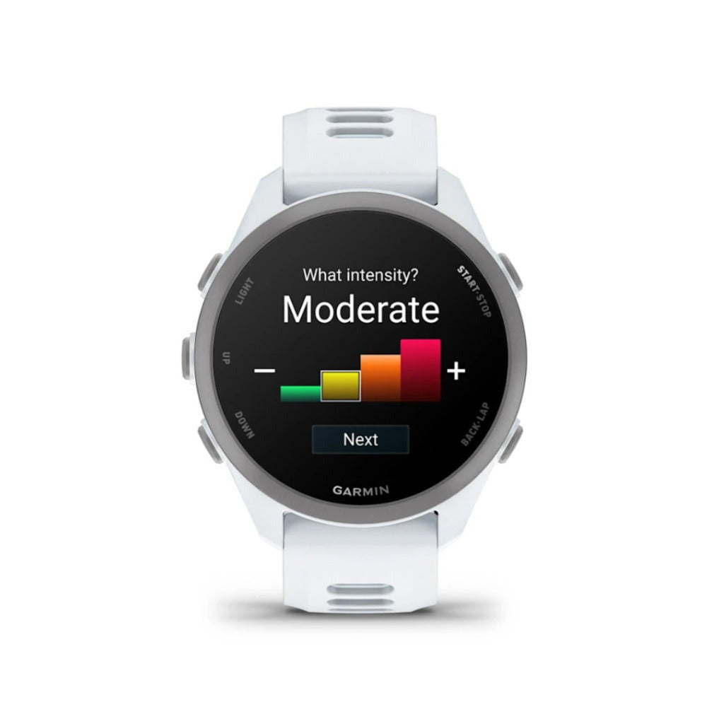 Garmin Forerunner 170 GPS Running Smartwatch w/ AMOLED Display (Whitestone/Blue)