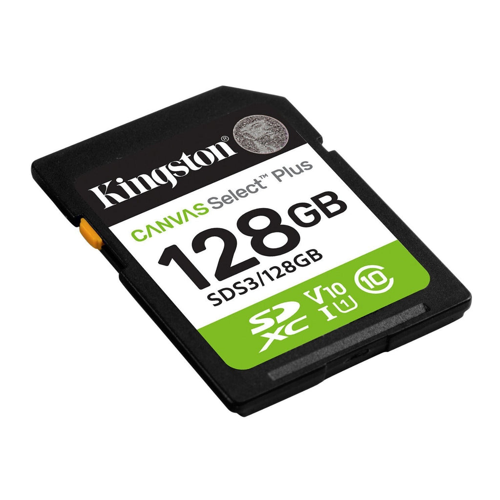 Kingston 128GB Canvas Select Plus UHS-I SDXC Memory Card with Card Reader Bundle