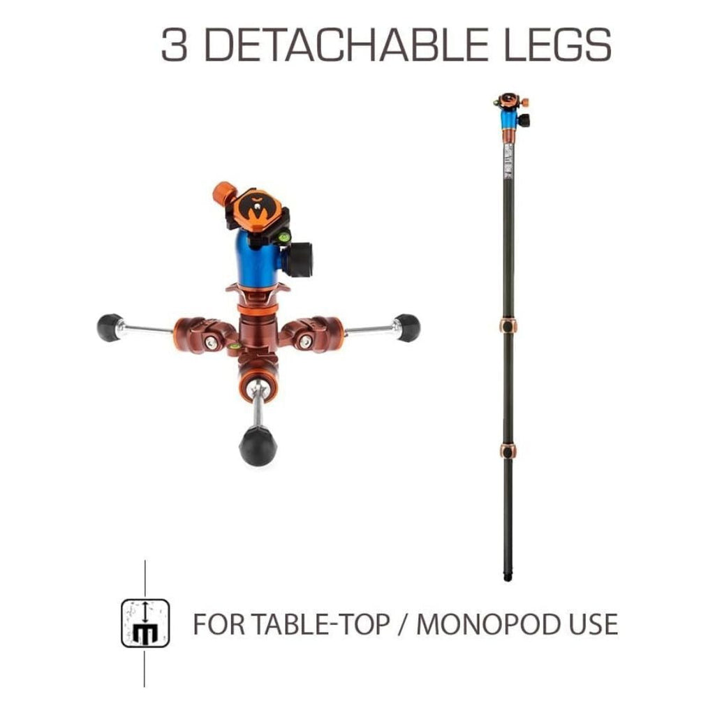 3 Legged Thing Winston 2.0 Kit with AirHed Pro Ball Head (Bronze and Blue)