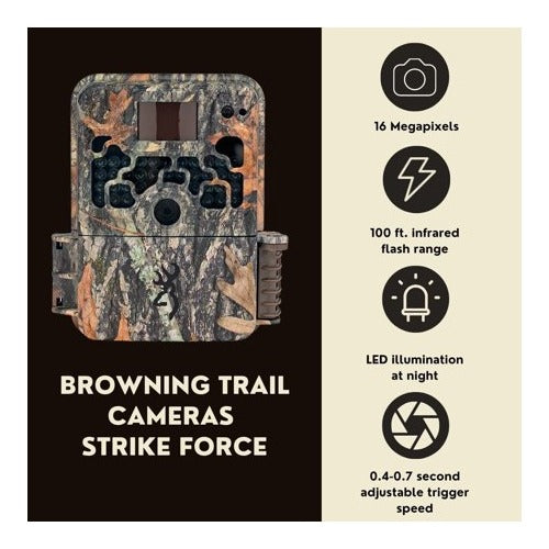 Browning Trail Cameras Strike Force Extreme 16 MP Game Camera (2-Pack) Bundle