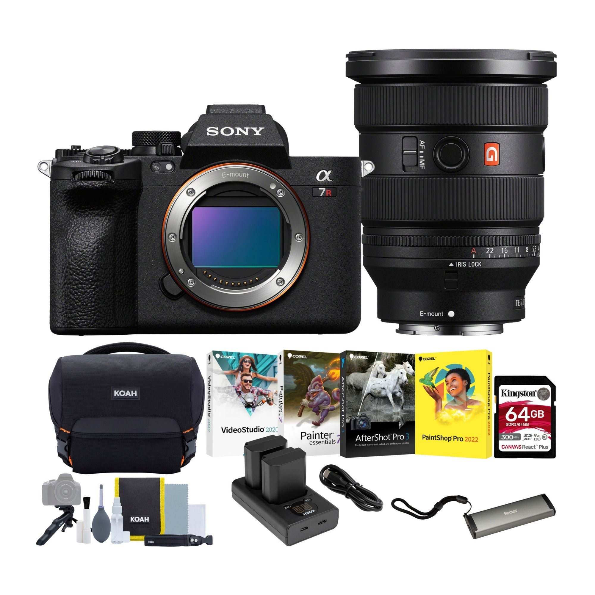 Sony a7R V Mirrorless Camera with FE 16-35mm f/2.8 GM II Lens Bundle