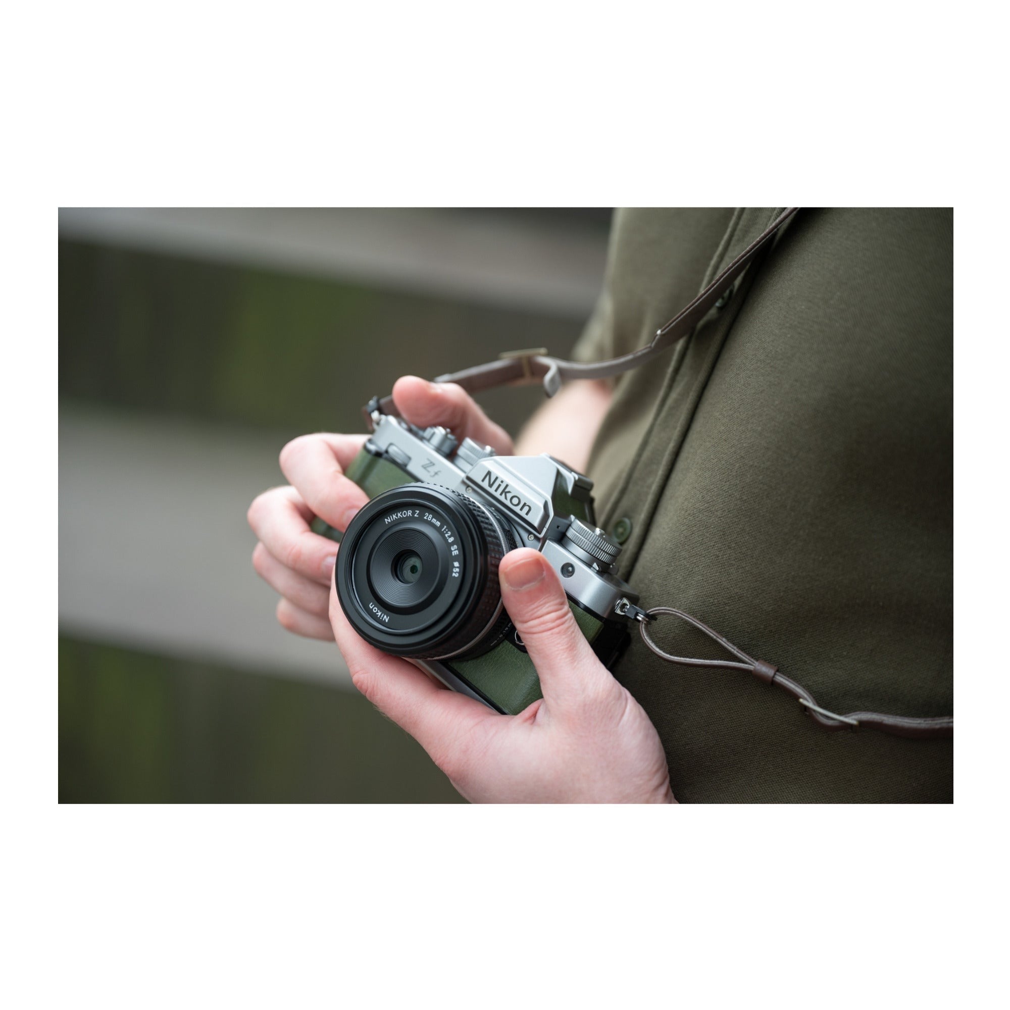 Nikon Zf Mirrorless Camera with 24.5MP Full Frame Sensor (Silver and Moss Green)