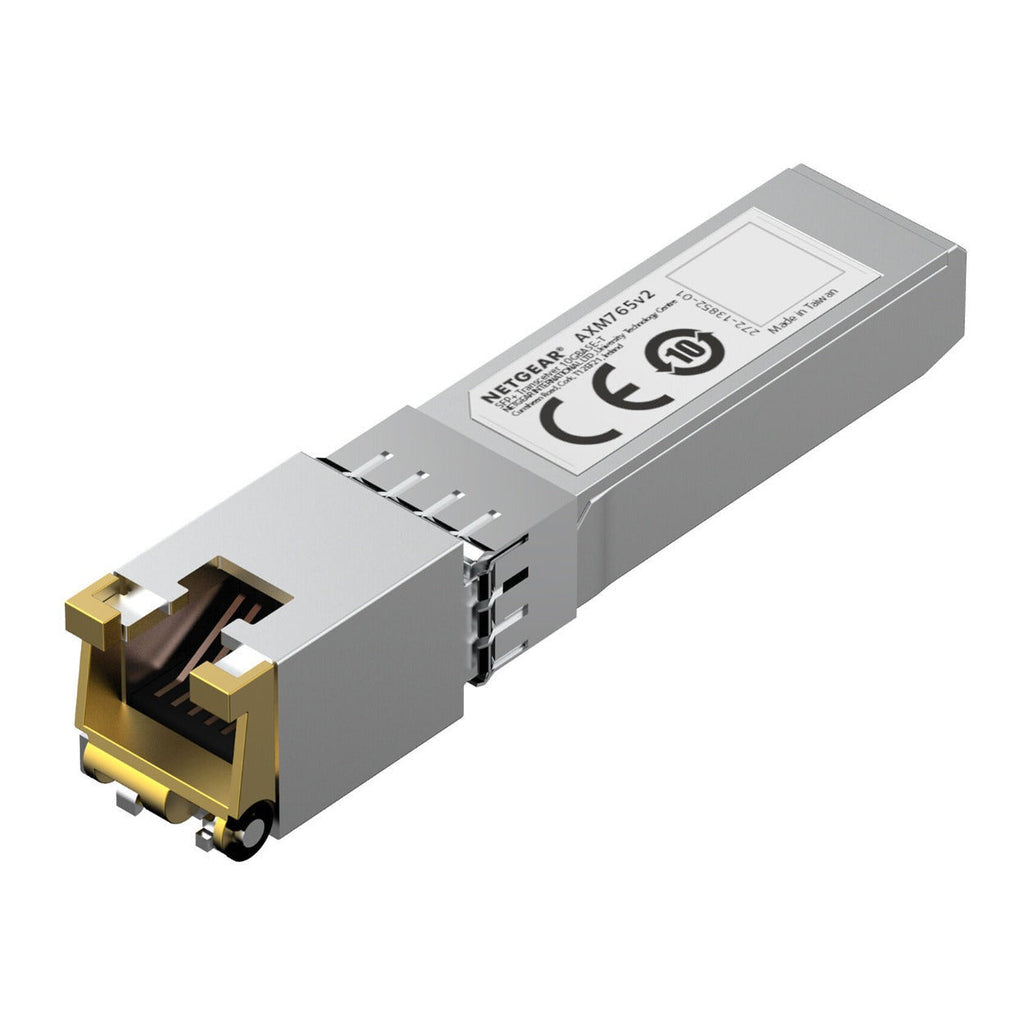 Netgear AXM765 10G SFP+ to RJ45 Transceiver with 10Gbps and 262.5 feet Range