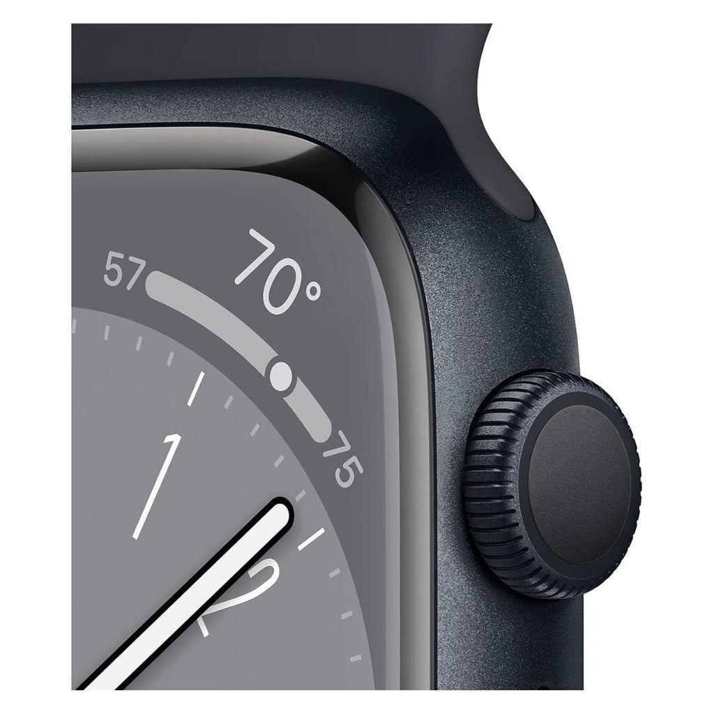 Apple Watch Series 8, 41mm GPS, Aluminum Case with Sport Band (Midnight) (Certified Refurbished)