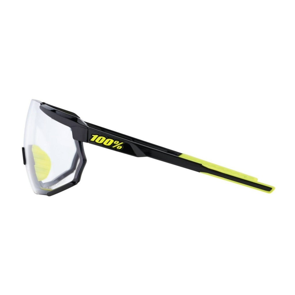 100 Percent Racetrap 3.0 Gloss Black Sport Sunglasses with Photochromic Lens